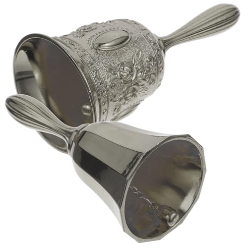 BUTIFULSIC 2 Stück Vintage Handglocken aus Kupferlegierung Extra Laut Vielseitig Einsetzbar als Serviceglocke für Restaurant Bar Hochzeit Klassenzimmer und Weihnachtsdeko Klassische BUTIFULSIC 2 Stück Vintage Handglocken aus Kupferlegierung Extra Laut Vielseitig Einsetzbar als Serviceglocke für Restaurant Bar Hochzeit Klassenzimmer und Weihnachtsdeko Klassische von BUTIFULSIC