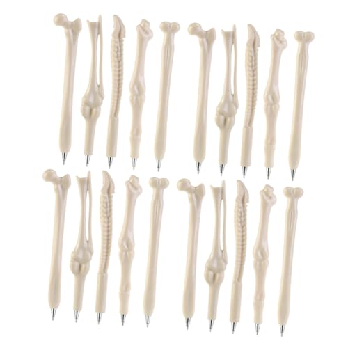 BUTIFULSIC 20 Stück Halloween Knochen Kugelschreiber Kreative Stifte für Glattes Schreiben Schwarze für Halloween Dekoration und Vielseitig Einsetzbar von BUTIFULSIC