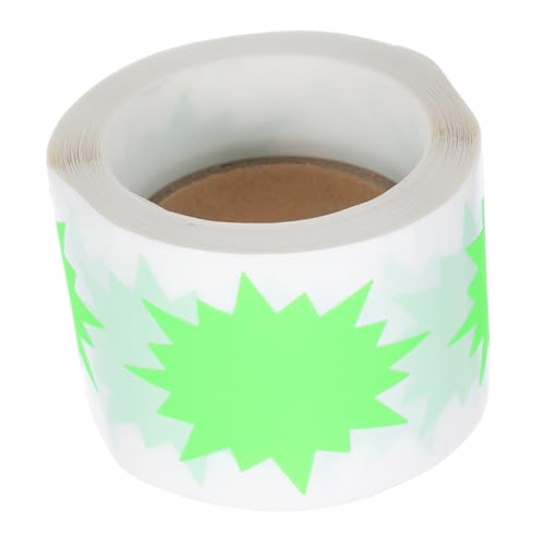 BUTIFULSIC 200 Stück Fluoreszierende Burst Preisschilder für Einzelhandelsgeschäfte Garagenverkäufe Diy Preisetiketten Leuchtendem Grün BUTIFULSIC 200 Stück Fluoreszierende Burst Preisschilder für Einzelhandelsgeschäfte Garagenverkäufe Diy Preisetiketten Leuchtendem Grün von BUTIFULSIC