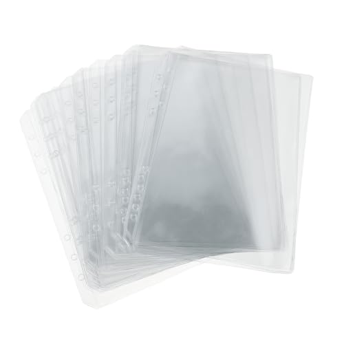 BUTIFULSIC 25 Stück A5-ordnertaschen: Transparente 6-ring-nachfüllblätter, Einlegehüllen Für Loseblätter, Notizbücher, Kartentaschen, Fotoalbumseiten, Dokumentenmappen Für Rezeptkarten BUTIFULSIC 25 Stück A5-ordnertaschen: Transparente 6-ring-nachfüllblätter, Einlegehüllen Für Loseblätter, Notizbücher, Kartentaschen, Fotoalbumseiten, Dokumentenmappen Für Rezeptkarten von BUTIFULSIC