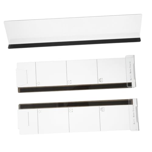 BUTIFULSIC 3 Stück Transparentes Acryl Nachrichtenbrett für Schreibtisch Praktischer Notizenhalter für Seitenmontage Am Pc Bildschirm BUTIFULSIC 3 Stück Transparentes Acryl Nachrichtenbrett für Schreibtisch Praktischer Notizenhalter für Seitenmontage Am Pc Bildschirm von BUTIFULSIC