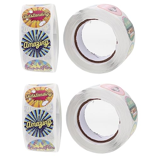 BUTIFULSIC 4 Rollen Belohnungsaufkleber Motivationssticker Selbstklebende Aufkleber für Lehrer und Dekoration für Wettbewerbe BUTIFULSIC 4 Rollen Belohnungsaufkleber Motivationssticker Selbstklebende Aufkleber für Lehrer und Dekoration für Wettbewerbe von BUTIFULSIC