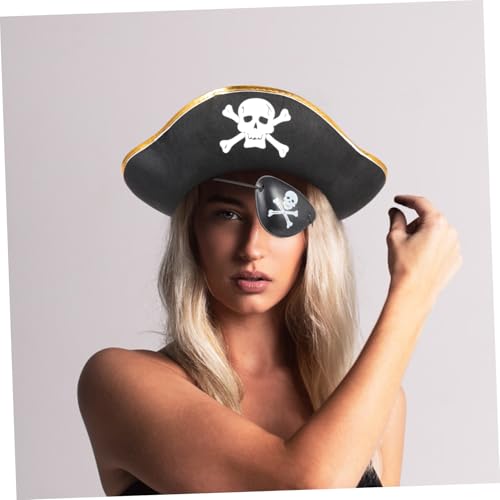 BUTIFULSIC 4 Stück Teiliges Piratenkostüm Goldumrandeten Piratenhüten und Augenklappen Leichtes Zuverlässiges Cosplay-accessoire für Erwachsene für Karneval Fasching und Bühnenauftritte BUTIFULSIC 4 Stück Teiliges Piratenkostüm Goldumrandeten Piratenhüten und Augenklappen Leichtes Zuverlässiges Cosplay-accessoire für Erwachsene für Karneval Fasching und Bühnenauftritte von BUTIFULSIC