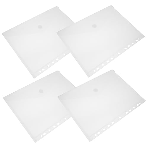 BUTIFULSIC 4Stücke Dokumentenmappe aus Stabilem Material Durchsichtige Aktentaschen mit Aufkleberknopf Praktische Bürobedarf für Aktenaufbewahrung und Schüler BUTIFULSIC 4Stücke Dokumentenmappe aus Stabilem Material Durchsichtige Aktentaschen mit Aufkleberknopf Praktische Bürobedarf für Aktenaufbewahrung und Schüler von BUTIFULSIC