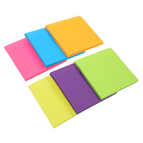 BUTIFULSIC 6Stücke Bunte Haftnotizen Selbstklebende Notizblöcke Fluoreszierenden Farben für Schüler Lehrer und Büro Vielseitig Einsetzbar für Notizen und Erinnerungen BUTIFULSIC 6Stücke Bunte Haftnotizen Selbstklebende Notizblöcke Fluoreszierenden Farben für Schüler Lehrer und Büro Vielseitig Einsetzbar für Notizen und Erinnerungen von BUTIFULSIC