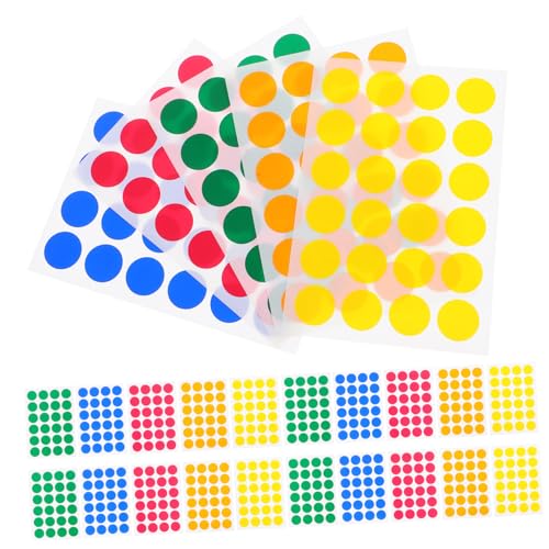 BUTIFULSIC 720Stücke Selbstklebende Runde Punktaufkleber Farben für Scrapbooking und Beschriftung Farbcodierungsetiketten für Papierhandwerk von BUTIFULSIC