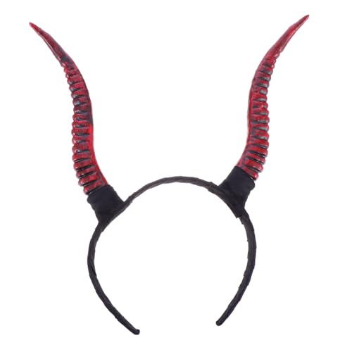 BUTIFULSIC Halloween Stirnband Antilopenhörner Retro Gothic Kopfschmuck Party Haarschmuck für Kostümfest Cosplay und Halloween Party von BUTIFULSIC