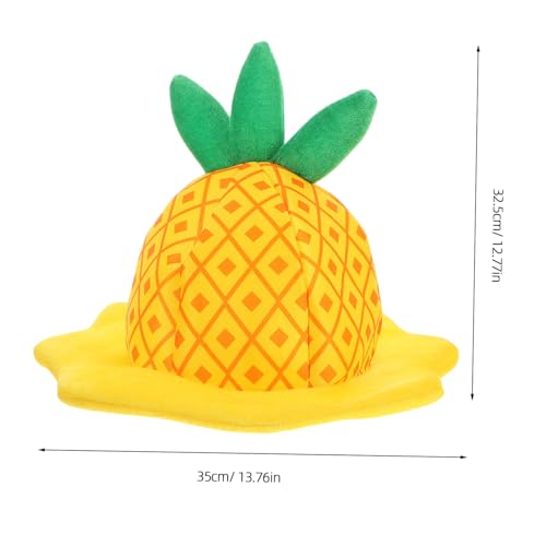 BUTIFULSIC Lustiger Party-ananashut für Erwachsene Elastische Bequeme Kopfbedeckung als Foto-requisite für Geburtstage und Karneval Wiederverwendbares Formstabiles Kostümaccessoire von BUTIFULSIC
