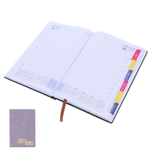 BUTIFULSIC Organizer mit Kunstledercover Großzügiges Layout für Notizen und Pläne Tragbar für Reisen und Büro Vielseitig Einsetzbarer Notizblock für Arbeit und Alltag von BUTIFULSIC