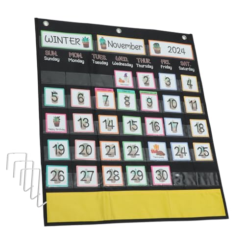 BUTIFULSIC Praktischer Kinderkalender für Kindergarten und Schule Mehrfarbiger Wandkalender mit Großen Taschen Langlebiges Material Multifunktional für und Organisationszwecke BUTIFULSIC Praktischer Kinderkalender für Kindergarten und Schule Mehrfarbiger Wandkalender mit Großen Taschen Langlebiges Material Multifunktional für und Organisationszwecke von BUTIFULSIC