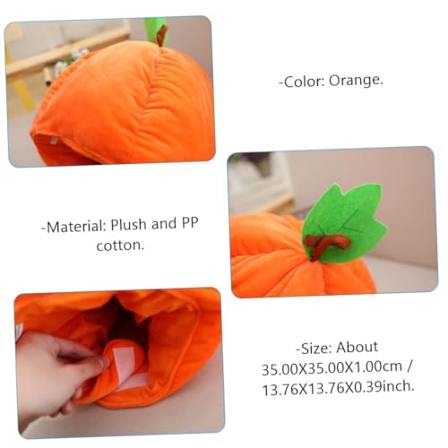 BUTIFULSIC Pumpkin Kopfbedeckung Halloween Komfortabel Bequeme Leicht An Ausziehbar Für Kostüm Zubehör Orange von BUTIFULSIC
