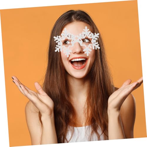 BUTIFULSIC Schneeflocken-brille Hollow Design Lustige Partybrille Randlos Modisch für Karneval Weihnachten Fotoaccessoire Junge Erwachsene BUTIFULSIC Schneeflocken-brille Hollow Design Lustige Partybrille Randlos Modisch für Karneval Weihnachten Fotoaccessoire Junge Erwachsene von BUTIFULSIC