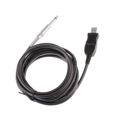 BUTIFULSIC USB Gitarrenkabel Bass zu Pc Adapter mit Professionellem Klinkenstecker und Signal LED für Recording und Instrumentenanschluss von BUTIFULSIC