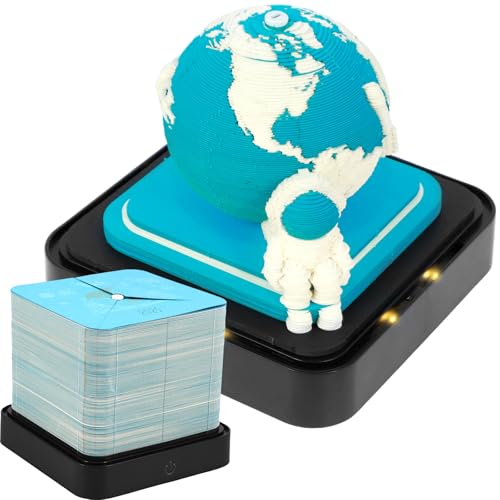 3D kalender Abreißen 2025 Schreibtisch kalender mit LED-Lichtern 3D-Notizblock 3D-Schreibtischkalender Kreativer Notizblock Abnehmbarer 3D-Kunstkalender für die Dekoration des Büros zu Hause, Geschenk von BUTORY