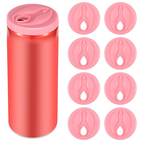 4/8pcs Silicon Novelty Soda kann eine Bachelor -Party abdecken.(Rosa-8) von BUTORY