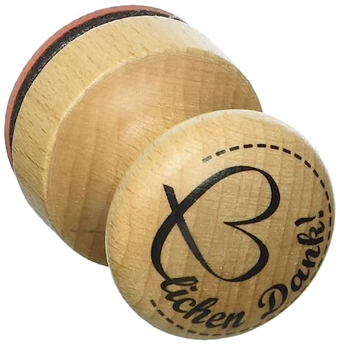 Rayher Stempel Holz, "Herzlichen Dank", rund, 3 cm ø, Motivstempel Holz, Holzstempel, Butterer Stempel, Rundstempel mit Holzgriff, 28938000 Rayher Stempel Holz, "Herzlichen Dank", rund, 3 cm ø, Motivstempel Holz, Holzstempel, Butterer Stempel, Rundstempel mit Holzgriff, 28938000 von Rayher