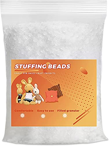 BUTUZE 600 g Füllperlen, Gewichtsfüllperlen, Bastelfüllperlen, Gummi-Perlen für gewichtete Stofftiere von BUTUZE