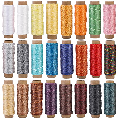 BUTUZE 24 x 48 m gewachstes Garn, gemischte Farben, für Lederhandwerk, Buchbindung, Schuhreparatur, Ledernähen, verschiedene Farben BUTUZE 24 x 48 m gewachstes Garn, gemischte Farben, für Lederhandwerk, Buchbindung, Schuhreparatur, Ledernähen, verschiedene Farben von BUTUZE