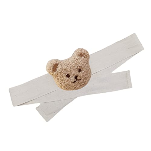 Vorhang-Raffhalter, Bärenkopf-Muster für Kinderzimmer, Milchtee, Farbe Bär von coinos