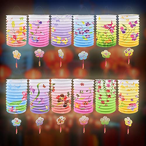 BUZIFU 12 Stück Chinesische Papierlaternen 33cm Papier Lampions Mehrfarbig Papierlampenschirm Faltbar Papierlampions Bunt Papier Lampenschirm Papierlampe für Chinesisches Neujahrsfest Party Feier BUZIFU 12 Stück Chinesische Papierlaternen 33cm Papier Lampions Mehrfarbig Papierlampenschirm Faltbar Papierlampions Bunt Papier Lampenschirm Papierlampe für Chinesisches Neujahrsfest Party Feier von BUZIFU