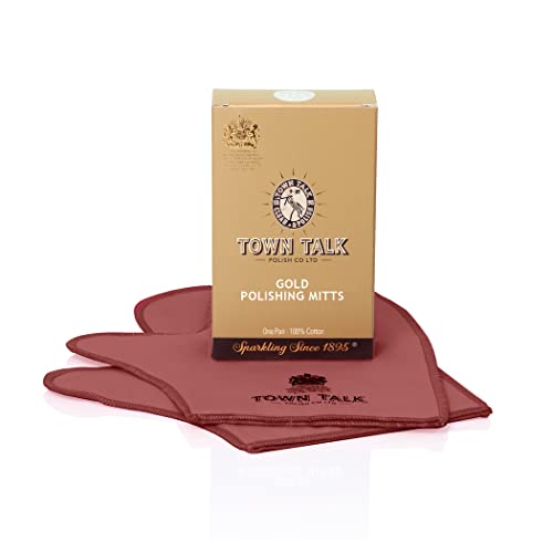 Town Talk Cotton Gold Polierhandschuhe von BUZZUFY