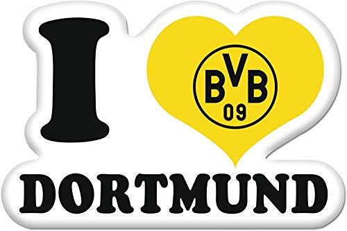 Borussia Dortmund Sticker I Love BVB 09 - Plus gratis Sticker Forever Dortmund für Heimbüro Wandmontage von BVB