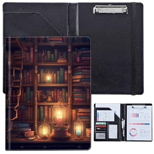 PU-Leder-Portfolio für Damen, Lebenslauf-Mappe für Interviews, professioneller Business-Organizer mit Dokumentenhalter, Kartenfächern und Stiftschlaufe, passend für Klemmbrett im A4-Format PU-Leder-Portfolio für Damen, Lebenslauf-Mappe für Interviews, professioneller Business-Organizer mit Dokumentenhalter, Kartenfächern und Stiftschlaufe, passend für Klemmbrett im A4-Format von BVCLKJPOI