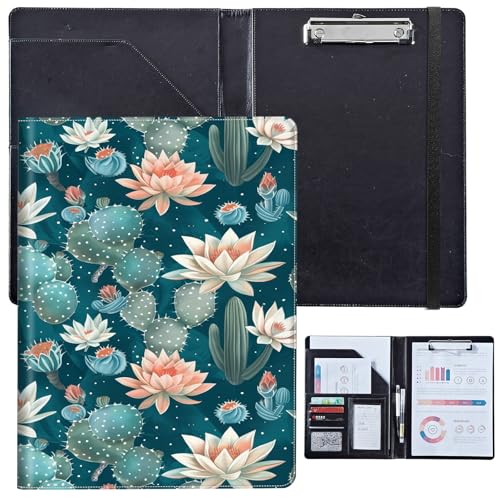 PU-Leder-Portfolio für Damen, Lebenslauf-Mappe für Vorstellungsgespräche, professioneller Business-Organizer mit Dokumentenhalter, Kartenfächern und Stiftschlaufe, passend für Klemmbrett im A4-Format PU-Leder-Portfolio für Damen, Lebenslauf-Mappe für Vorstellungsgespräche, professioneller Business-Organizer mit Dokumentenhalter, Kartenfächern und Stiftschlaufe, passend für Klemmbrett im A4-Format von BVCLKJPOI