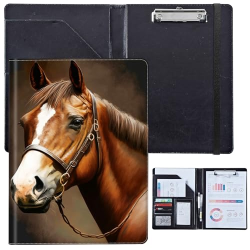 PU-Leder-Portfolio für Damen, Lebenslauf-Mappe für Vorstellungsgespräche, professioneller Business-Organizer mit Dokumentenhalter, Kartenfächern und Stiftschlaufe, passend für Klemmbrett im A4-Format PU-Leder-Portfolio für Damen, Lebenslauf-Mappe für Vorstellungsgespräche, professioneller Business-Organizer mit Dokumentenhalter, Kartenfächern und Stiftschlaufe, passend für Klemmbrett im A4-Format von BVCLKJPOI