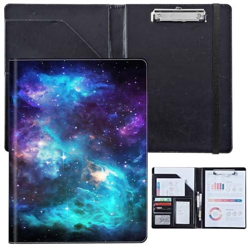 PU-Leder-Portfolio für Damen, Lebenslauf-Mappe für Vorstellungsgespräche, professioneller Business-Organizer mit Dokumentenhalter, Kartenfächern und Stiftschlaufe, passend für Klemmbrett im A4-Format PU-Leder-Portfolio für Damen, Lebenslauf-Mappe für Vorstellungsgespräche, professioneller Business-Organizer mit Dokumentenhalter, Kartenfächern und Stiftschlaufe, passend für Klemmbrett im A4-Format von BVCLKJPOI