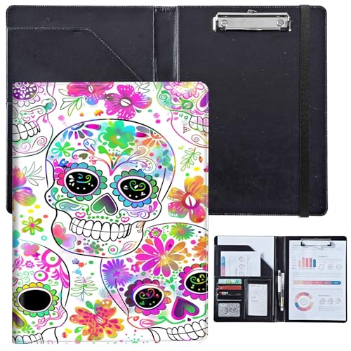 PU-Leder-Portfolio für Damen, Lebenslauf-Mappe für Vorstellungsgespräche, professioneller Business-Organizer mit Dokumentenhalter, Kartenfächern und Stiftschlaufe, passend für Klemmbrett im A4-Format PU-Leder-Portfolio für Damen, Lebenslauf-Mappe für Vorstellungsgespräche, professioneller Business-Organizer mit Dokumentenhalter, Kartenfächern und Stiftschlaufe, passend für Klemmbrett im A4-Format von BVCLKJPOI