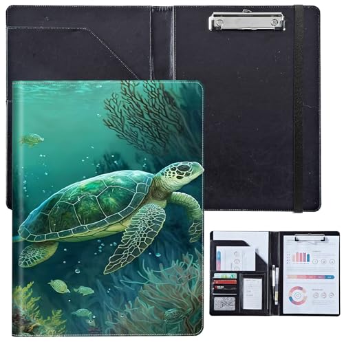 PU-Leder-Portfolio für Damen, Lebenslauf-Mappe für Vorstellungsgespräche, professioneller Business-Organizer mit Dokumentenhalter, Kartenfächern und Stiftschlaufe, passend für Klemmbrett im A4-Format PU-Leder-Portfolio für Damen, Lebenslauf-Mappe für Vorstellungsgespräche, professioneller Business-Organizer mit Dokumentenhalter, Kartenfächern und Stiftschlaufe, passend für Klemmbrett im A4-Format von BVCLKJPOI