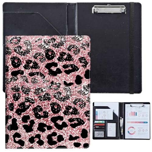 PU-Leder-Portfolio für Damen, Lebenslauf-Mappe für Vorstellungsgespräche, professioneller Business-Organizer mit Dokumentenhalter, Kartenfächern und Stiftschlaufe, passend für Klemmbrett im A4-Format PU-Leder-Portfolio für Damen, Lebenslauf-Mappe für Vorstellungsgespräche, professioneller Business-Organizer mit Dokumentenhalter, Kartenfächern und Stiftschlaufe, passend für Klemmbrett im A4-Format von BVCLKJPOI