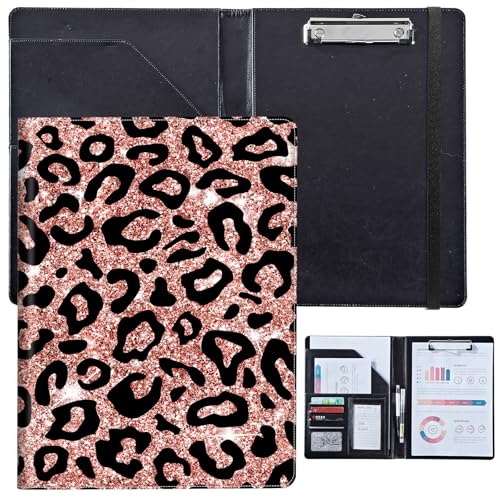 PU-Leder-Portfolio für Damen, Lebenslauf-Mappe für Vorstellungsgespräche, professioneller Business-Organizer mit Dokumentenhalter, Kartenfächern und Stiftschlaufe, passend für Klemmbrett im A4-Format PU-Leder-Portfolio für Damen, Lebenslauf-Mappe für Vorstellungsgespräche, professioneller Business-Organizer mit Dokumentenhalter, Kartenfächern und Stiftschlaufe, passend für Klemmbrett im A4-Format von BVCLKJPOI