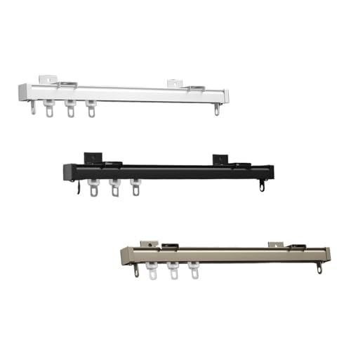 BVDHASDBT Vorhangschienensystem Zur Deckenmontage – Vorhangschienensystem Zur Decken- Oder Wandmontage Mit Geräuscharmen Rollen, for Raumteiler for Wohnmobilvorhänge, 50 cm, 70 cm, 100 cm(Gold,60cm) von BVDHASDBT