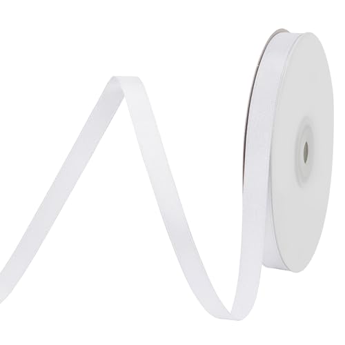 BVIEAKD 10mm breit 45m Long Double Face Weiß Satin Ribbon Stoffband für Geschenkverpackungen Sehr geeignet für Hochzeiten Dekoration Blumenstrauß Ballons Kunsthandwerk Nähen Haarschleife Einladung BVIEAKD 10mm breit 45m Long Double Face Weiß Satin Ribbon Stoffband für Geschenkverpackungen Sehr geeignet für Hochzeiten Dekoration Blumenstrauß Ballons Kunsthandwerk Nähen Haarschleife Einladung von BVIEAKD