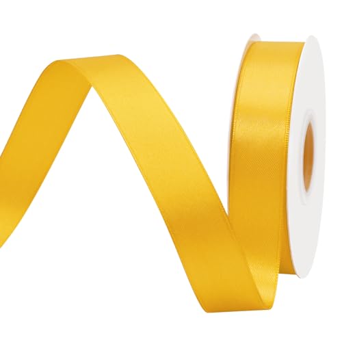 BVIEAKD 26mm breit 45m Long Double Face Gelb Satin Ribbon Stoffband für Geschenkverpackungen Sehr geeignet für Hochzeiten Dekoration Blumenstrauß Ballons Kunsthandwerk Nähen Haarschleife BVIEAKD 26mm breit 45m Long Double Face Gelb Satin Ribbon Stoffband für Geschenkverpackungen Sehr geeignet für Hochzeiten Dekoration Blumenstrauß Ballons Kunsthandwerk Nähen Haarschleife von BVIEAKD