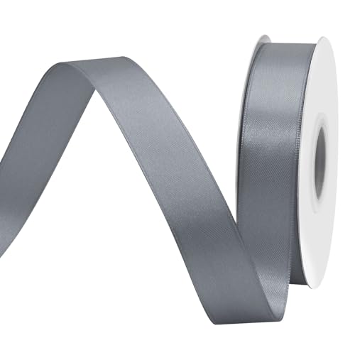 BVIEAKD 26mm breit 45m Long Double Face Silber Satin Ribbon Stoffband für Geschenkverpackungen Sehr geeignet für Hochzeiten Dekoration Blumenstrauß Ballons Kunsthandwerk Nähen Haarschleife BVIEAKD 26mm breit 45m Long Double Face Silber Satin Ribbon Stoffband für Geschenkverpackungen Sehr geeignet für Hochzeiten Dekoration Blumenstrauß Ballons Kunsthandwerk Nähen Haarschleife von BVIEAKD