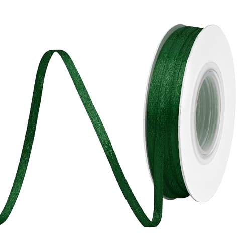 BVIEAKD 3mm breit 45m Long Double Face Forest Green Satin Ribbon Stoffband für Geschenkverpackungen Sehr geeignet für Hochzeiten Dekoration Blumenstrauß Ballons Kunsthandwerk Nähen Haarschleife BVIEAKD 3mm breit 45m Long Double Face Forest Green Satin Ribbon Stoffband für Geschenkverpackungen Sehr geeignet für Hochzeiten Dekoration Blumenstrauß Ballons Kunsthandwerk Nähen Haarschleife von BVIEAKD