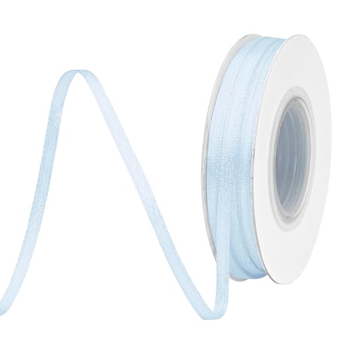 BVIEAKD 3mm breit 45m Long Double Face Lt Blue Satin Ribbon Stoffband für Geschenkverpackungen Sehr geeignet für Hochzeiten Dekoration Blumenstrauß Ballons Kunsthandwerk Nähen Haarschleife BVIEAKD 3mm breit 45m Long Double Face Lt Blue Satin Ribbon Stoffband für Geschenkverpackungen Sehr geeignet für Hochzeiten Dekoration Blumenstrauß Ballons Kunsthandwerk Nähen Haarschleife von BVIEAKD