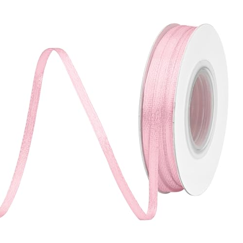BVIEAKD 3mm breit 45m Long Double Face Pink Satin Ribbon Stoffband für Geschenkverpackungen Sehr geeignet für Hochzeiten Dekoration Blumenstrauß Ballons Kunsthandwerk Nähen Haarschleife BVIEAKD 3mm breit 45m Long Double Face Pink Satin Ribbon Stoffband für Geschenkverpackungen Sehr geeignet für Hochzeiten Dekoration Blumenstrauß Ballons Kunsthandwerk Nähen Haarschleife von BVIEAKD