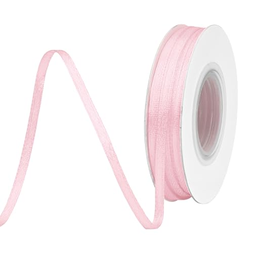 BVIEAKD 3mm breit 45m Long Double Face lt Pink Satin Ribbon Stoffband für Geschenkverpackungen Sehr geeignet für Hochzeiten Dekoration Blumenstrauß Ballons Kunsthandwerk Nähen Haarschleife BVIEAKD 3mm breit 45m Long Double Face lt Pink Satin Ribbon Stoffband für Geschenkverpackungen Sehr geeignet für Hochzeiten Dekoration Blumenstrauß Ballons Kunsthandwerk Nähen Haarschleife von BVIEAKD