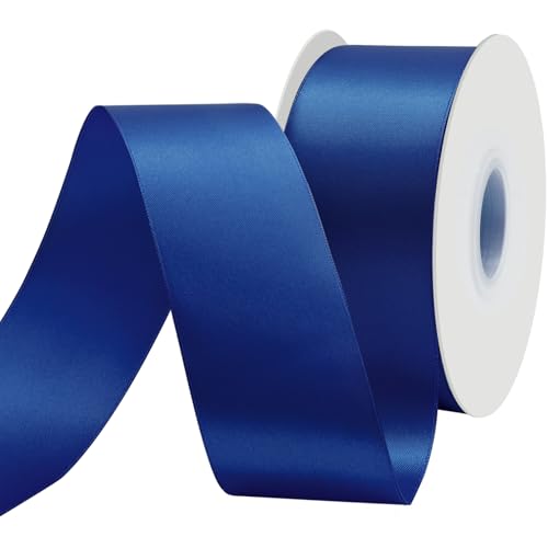 BVIEAKD 53mm breit 45m Long Double Face Marineblau Satin Ribbon Stoffband für Geschenkverpackungen Sehr geeignet für Hochzeiten Dekoration Blumenstrauß Ballons Kunsthandwerk Nähen Haarschleife BVIEAKD 53mm breit 45m Long Double Face Marineblau Satin Ribbon Stoffband für Geschenkverpackungen Sehr geeignet für Hochzeiten Dekoration Blumenstrauß Ballons Kunsthandwerk Nähen Haarschleife von BVIEAKD