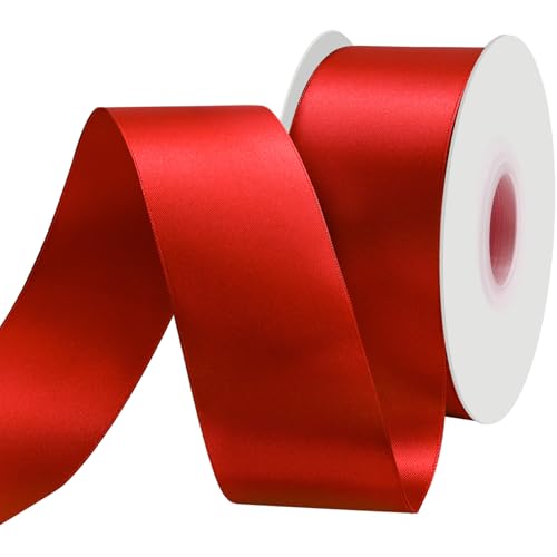 BVIEAKD 53mm breit 45m Long Double Face Rot Satin Ribbon Stoffband für Geschenkverpackungen Sehr geeignet für Hochzeiten Dekoration Blumenstrauß Ballons Kunsthandwerk Nähen Haarschleife Einladung BVIEAKD 53mm breit 45m Long Double Face Rot Satin Ribbon Stoffband für Geschenkverpackungen Sehr geeignet für Hochzeiten Dekoration Blumenstrauß Ballons Kunsthandwerk Nähen Haarschleife Einladung von BVIEAKD