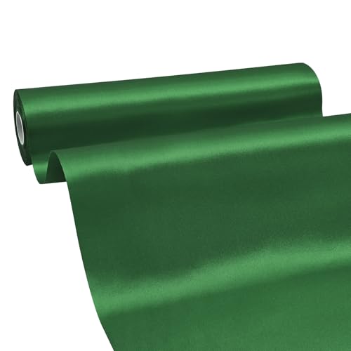 BVIEAKD Breite Forest Green Satinband 30cm x 22m Solid Fabric Band zum Schneiden Zeremonie Kit Grand Opening Hochzeit Geburtstag Party Dekoration Bögen Stuhl Schärpe von BVIEAKD