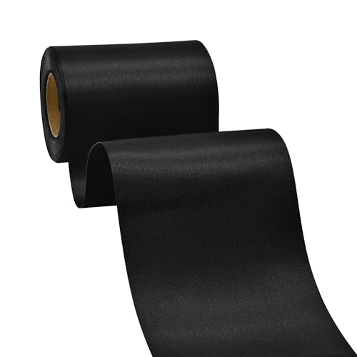 BVIEAKD Breite Schwarz Satinband 4 Zoll x 25 Yards Solid Fabric Band zum Schneiden Zeremonie Kit Grand Opening Hochzeit Geburtstag Party Dekoration Bögen Stuhl Schärpe BVIEAKD Breite Schwarz Satinband 4 Zoll x 25 Yards Solid Fabric Band zum Schneiden Zeremonie Kit Grand Opening Hochzeit Geburtstag Party Dekoration Bögen Stuhl Schärpe von BVIEAKD