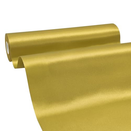 BVIEAKD Breites, goldenes Satinband, 30,5 cm x 22,7 m, für Zeremonie, Hochzeit, Geburtstag, Party, Dekoration, Schleifen, Stuhlschärpe BVIEAKD Breites, goldenes Satinband, 30,5 cm x 22,7 m, für Zeremonie, Hochzeit, Geburtstag, Party, Dekoration, Schleifen, Stuhlschärpe von BVIEAKD