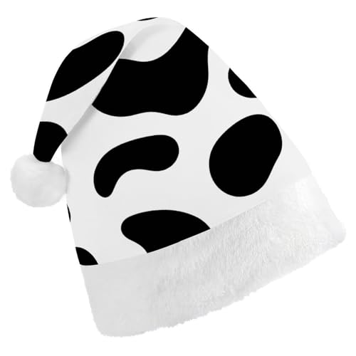 BVNMT Festliche Weihnachtsmütze für Erwachsene, 43,4 x 29,7 cm, Polyester, Kuh, bedruckt, Weihnachtsmannmütze, Weihnachtsmütze, Partyhut für Erwachsene, Damen, Herren BVNMT Festliche Weihnachtsmütze für Erwachsene, 43,4 x 29,7 cm, Polyester, Kuh, bedruckt, Weihnachtsmannmütze, Weihnachtsmütze, Partyhut für Erwachsene, Damen, Herren von BVNMT
