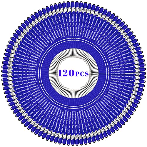 Bis Zu 300 Stück Personalisierbarer Kugelschreiber, Personalisierter Metall Stift mit Stylus, Kugelschreiber mit Namen, Logo, Nachricht Gravur Geschenk für Frauen Männer-120 Stück von BVlleorueoi