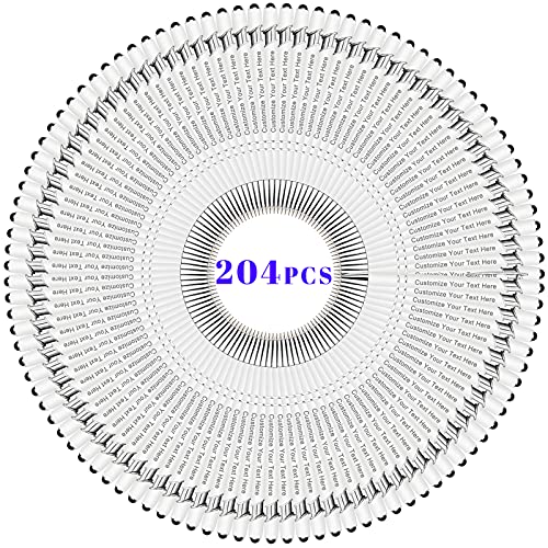 Bis Zu 300 Stück Personalisierbarer Kugelschreiber, Personalisierter Metall Stift mit Stylus, Kugelschreiber mit Namen, Logo, Nachricht Gravur Geschenk für Frauen Männer-204 Stück von BVlleorueoi